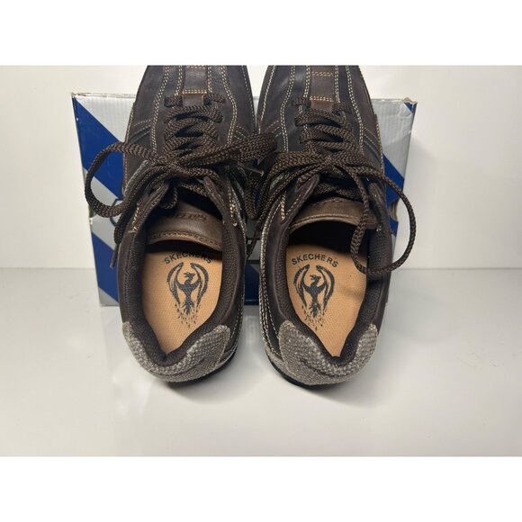 Skechers Mens Chocolate Brown Casual Comfort Shoes Size 10 New In Box Durable main image 2